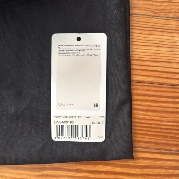 Zadig & Voltaire Black Suede & Pebbled Leather  Studded Rocky Patchwork Bag - Picture 16 of 16